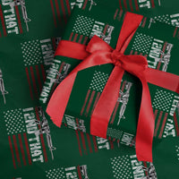 Gun Rights Patriotic Wrapping Paper Roll I 2nd That Second Amendment Pro Gun American Flag - Wonder Print Shop