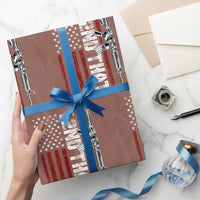 Gun Rights Patriotic Wrapping Paper Roll I 2nd That Second Amendment Pro Gun American Flag - Wonder Print Shop