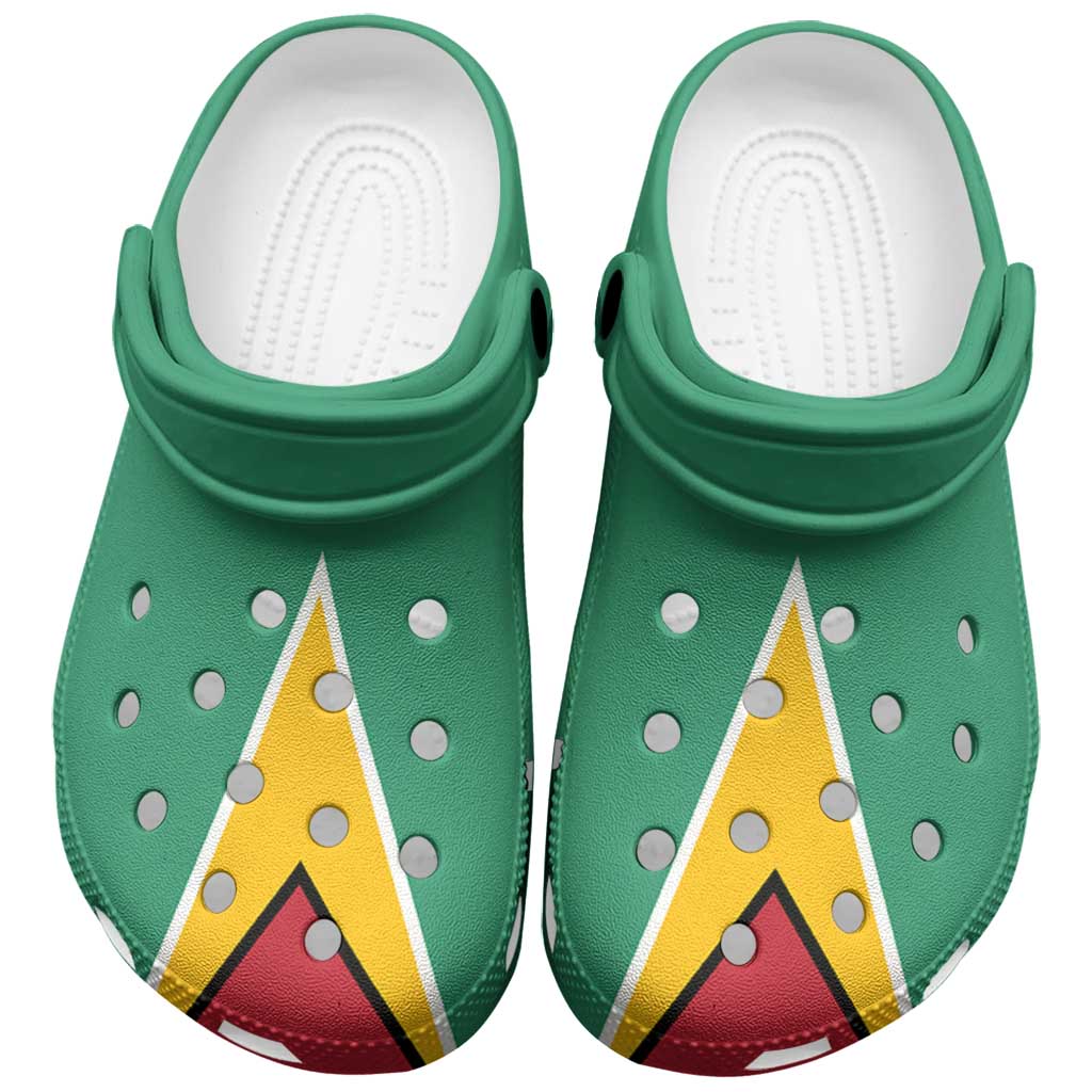 Guyana Clogs Shoes Heritage Palette Flag-Inspired - Wonder Print Shop