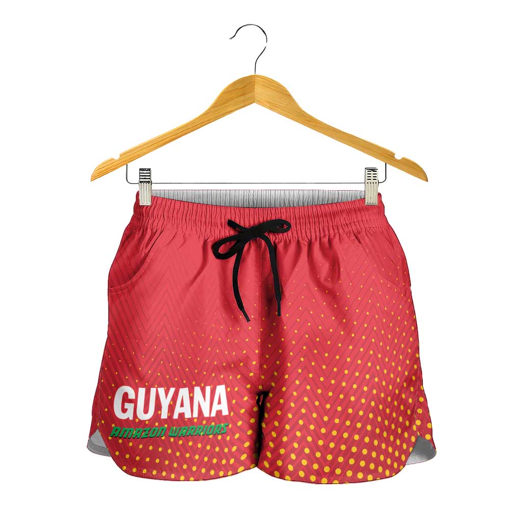 Guyana Cricket Amazon Warriors Shorts for Women All The Way Champions - Wonder Print Shop
