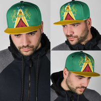 Guyana Cricket Amazon Warriors Snapback Cap Flag Style - Wonder Print Shop