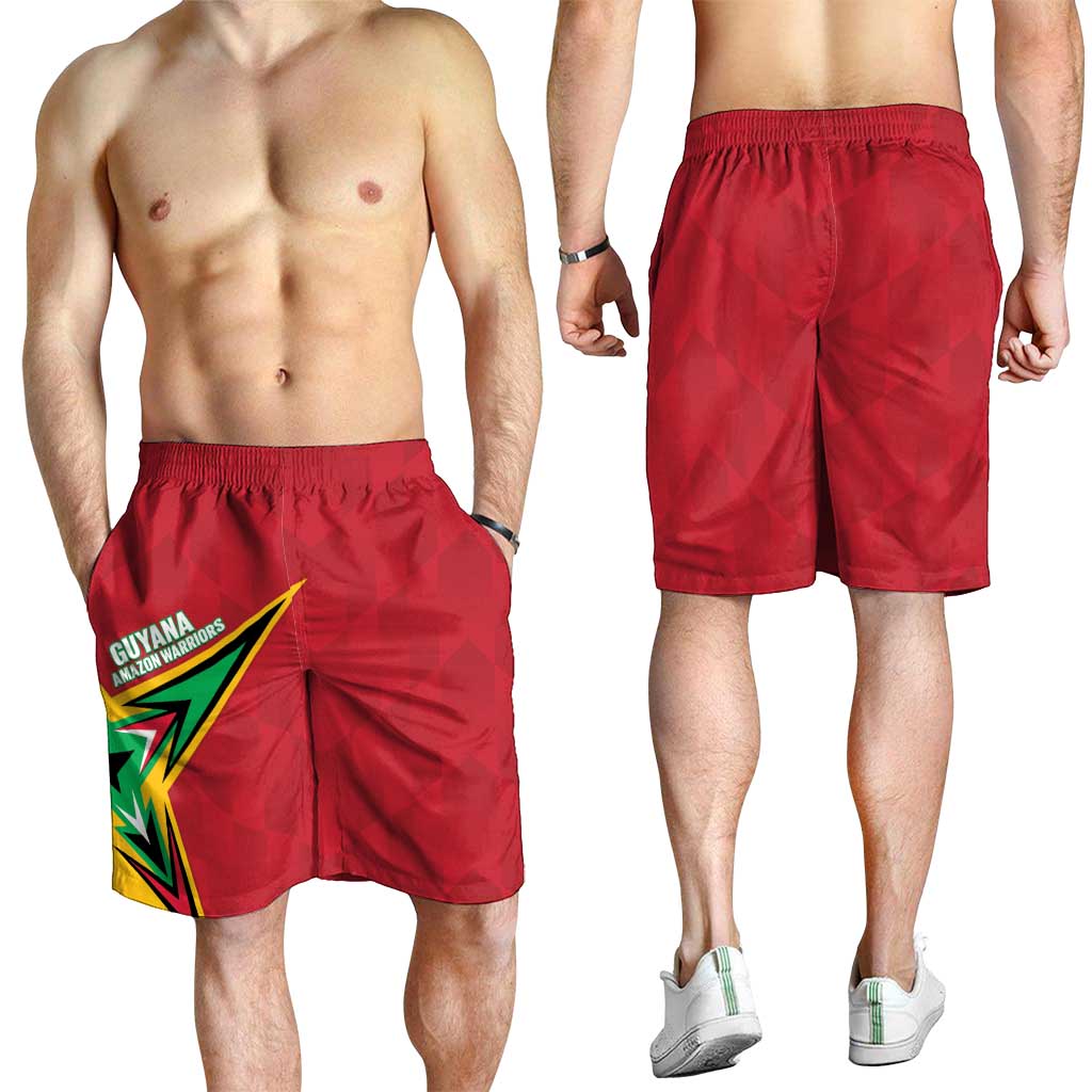 Guyana Cricket Shorts for Men Go Champions Amazon Warriors - Wonder Print Shop