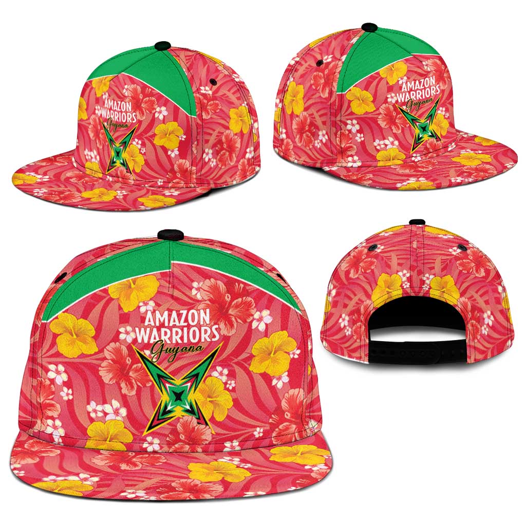 Guyana Cricket Snapback Cap 2025 Go Amazon Warriors Tropical Style - Wonder Print Shop