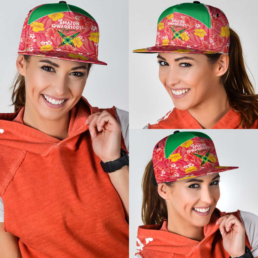 Guyana Cricket Snapback Cap 2025 Go Amazon Warriors Tropical Style - Wonder Print Shop