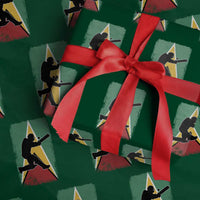Guyana Cricket Wrapping Paper Roll Retro Vintage Sport Guyanese Flag West Indies Cricket Fan