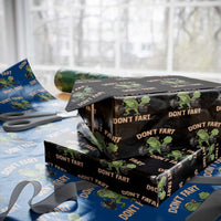 Gym Frog Wrapping Paper Roll Dont Fart Workout Weights Squat Humor - Wonder Print Shop