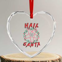 Hail Santa Heart Crystal Glass Ornament Candy Pentagram Xmas Devil - Wonder Print Shop