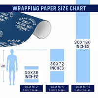 Hair Would Only Slow Me Down Funny Bald Humor Wrapping Paper Roll