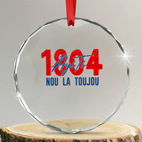 Haiti 1804 Ayiti Nou La Toujou Crystal Glass Ornament Independence Haiti Heritage Pride