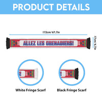 Haiti 2026 Football Personalized Soccer Scarf Ayiti Allez Les Grenadiers