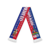 Haiti 2026 Football Soccer Scarf Allez Les Grenadiers Veve Vodou