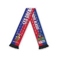 Haiti 2026 Football Soccer Scarf Allez Les Grenadiers Veve Vodou