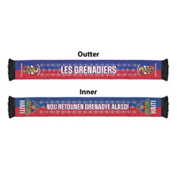 Haiti 2026 Football Soccer Scarf Allez Les Grenadiers Veve Vodou