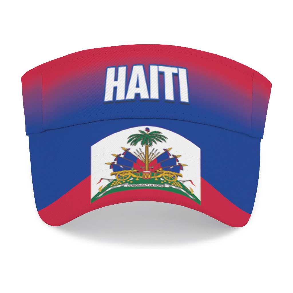 Haiti 2026 Football Sun Visor Cap Ayiti Allez Les Grenadiers