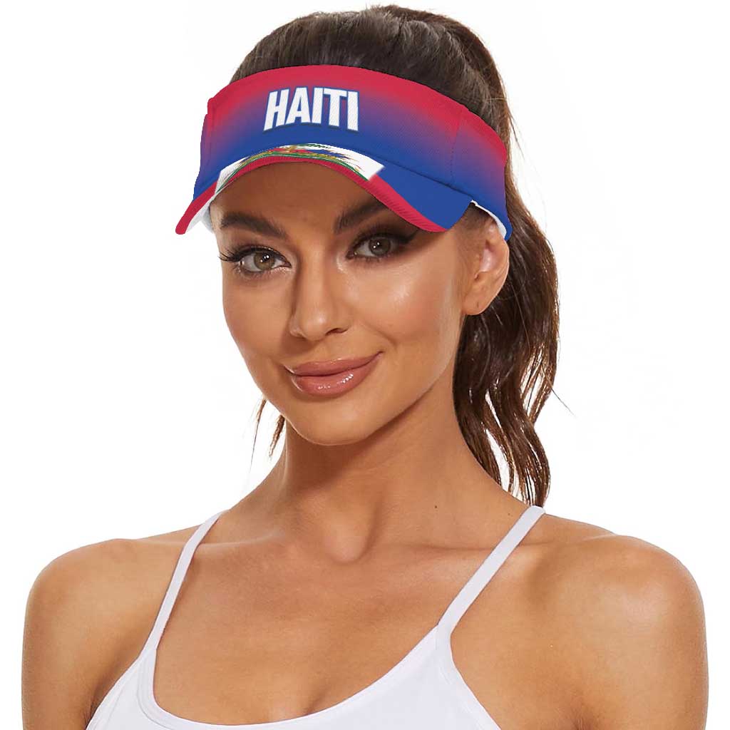 Haiti 2026 Football Sun Visor Cap Ayiti Allez Les Grenadiers