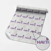 Haiti Flag Crest Wrapping Paper Roll Haitian Pride National Heritage Patriotic Graphic