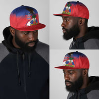 Haiti Flag Day Snapback Cap Haitian Blood American Heart Eagle With Flag