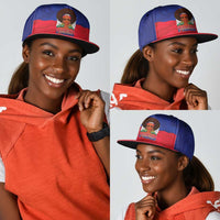 Haiti Flag Day Snapback Cap Haitian Women Proud Flag Wave Style