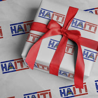 Haiti Flag Wrapping Paper Roll Vintage Haitian Pride Ayiti Roots