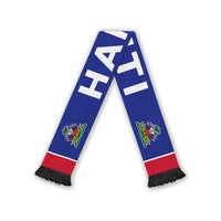 Haiti Football 2026 Soccer Scarf With Coat Of Arms