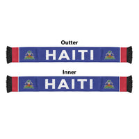 Haiti Football 2026 Soccer Scarf With Coat Of Arms