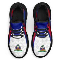 Haiti Football Clunky Sneakers Flag-Inspired Curve Style