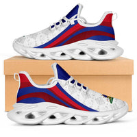 Haiti Football Clunky Sneakers Flag-Inspired Curve Style