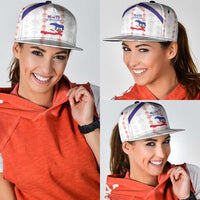 Haiti Football Snapback Cap Les Grenadiers Veve Vodou White - Wonder Print Shop