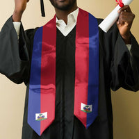 Haiti Graduation Stole Flag Style