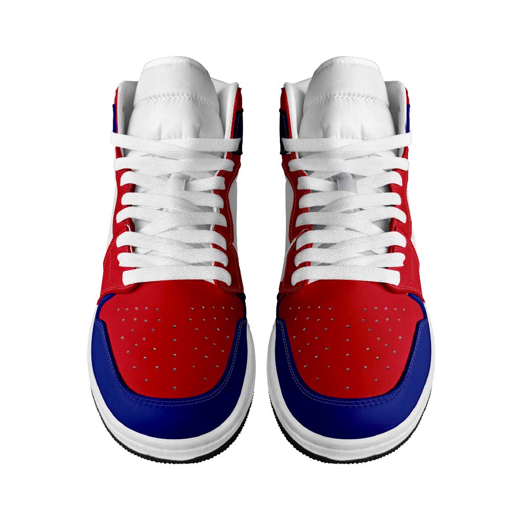 Haiti High Sneakers AJ1 Classic National Flag Style - Wonder Print Shop