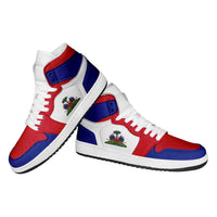 Haiti High Sneakers AJ1 Classic National Flag Style - Wonder Print Shop