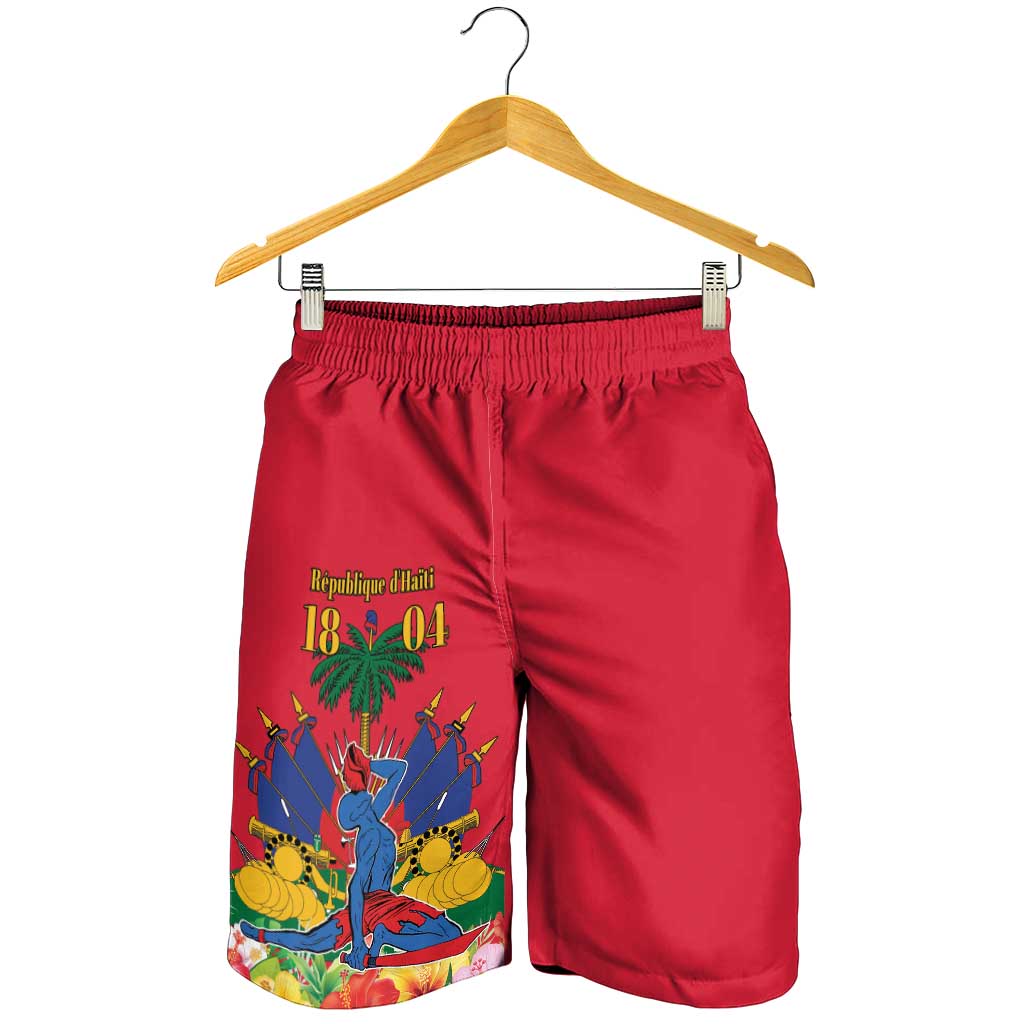Haiti Independence Day Shorts for Men Le Marron Inconnu Unity Makes Strength - Wonder Print Shop