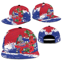 Haiti Independence Day Snapback Cap 1804 Proud Ayiti Map Hispaniolan Trogon - Wonder Print Shop