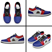 Haiti Low Sneakers Classic National Flag Style - Wonder Print Shop
