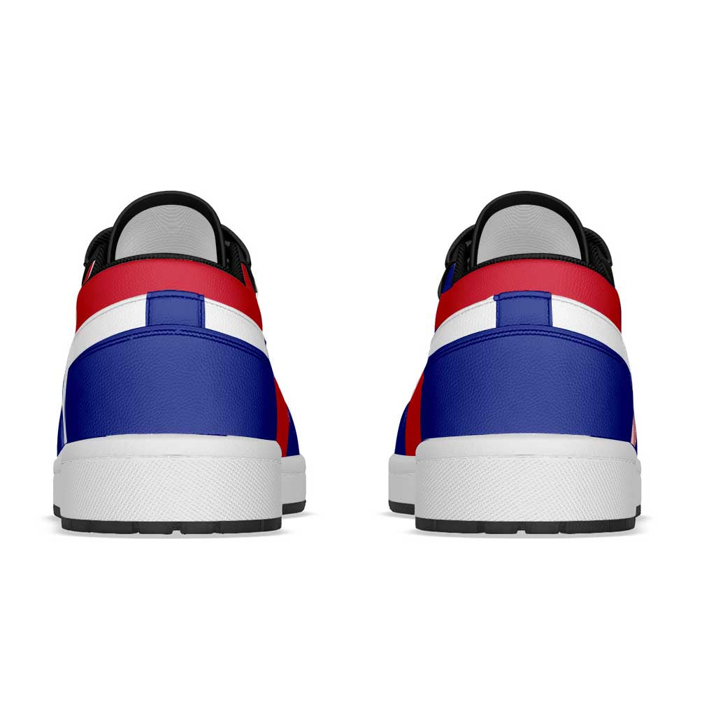 Haiti Low Sneakers Classic National Flag Style - Wonder Print Shop