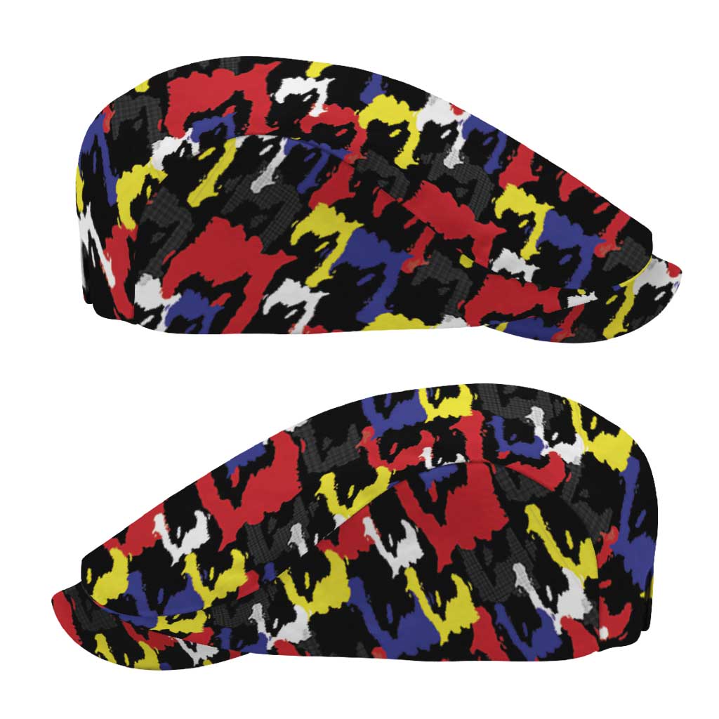 Haiti Map Camouflage Colorful Jeff Hat - Wonder Print Shop