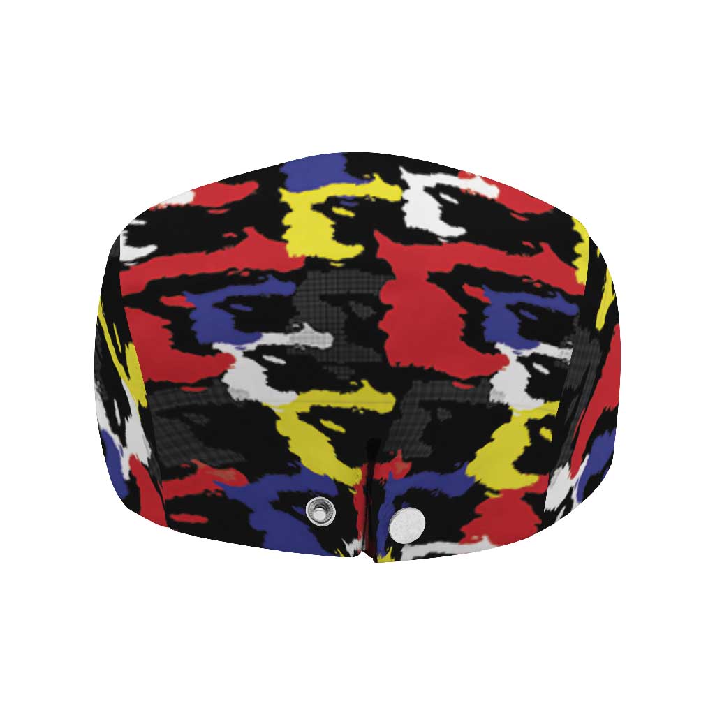 Haiti Map Camouflage Colorful Jeff Hat - Wonder Print Shop