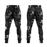 Haiti Map Camouflage Jogger Pants Unique Style - Wonder Print Shop