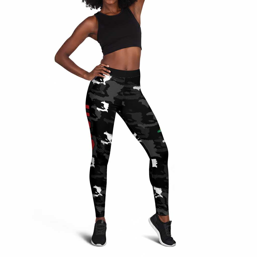 Haiti Map Camouflage Leggings Unique Style - Wonder Print Shop