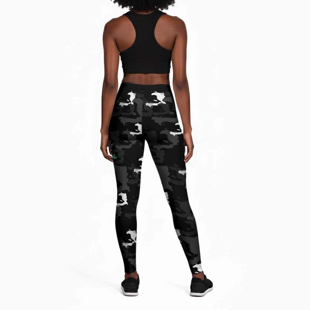 Haiti Map Camouflage Leggings Unique Style - Wonder Print Shop