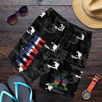 Haiti Map Camouflage Shorts for Men Unique Style - Wonder Print Shop