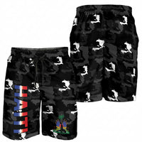 Haiti Map Camouflage Shorts for Men Unique Style - Wonder Print Shop