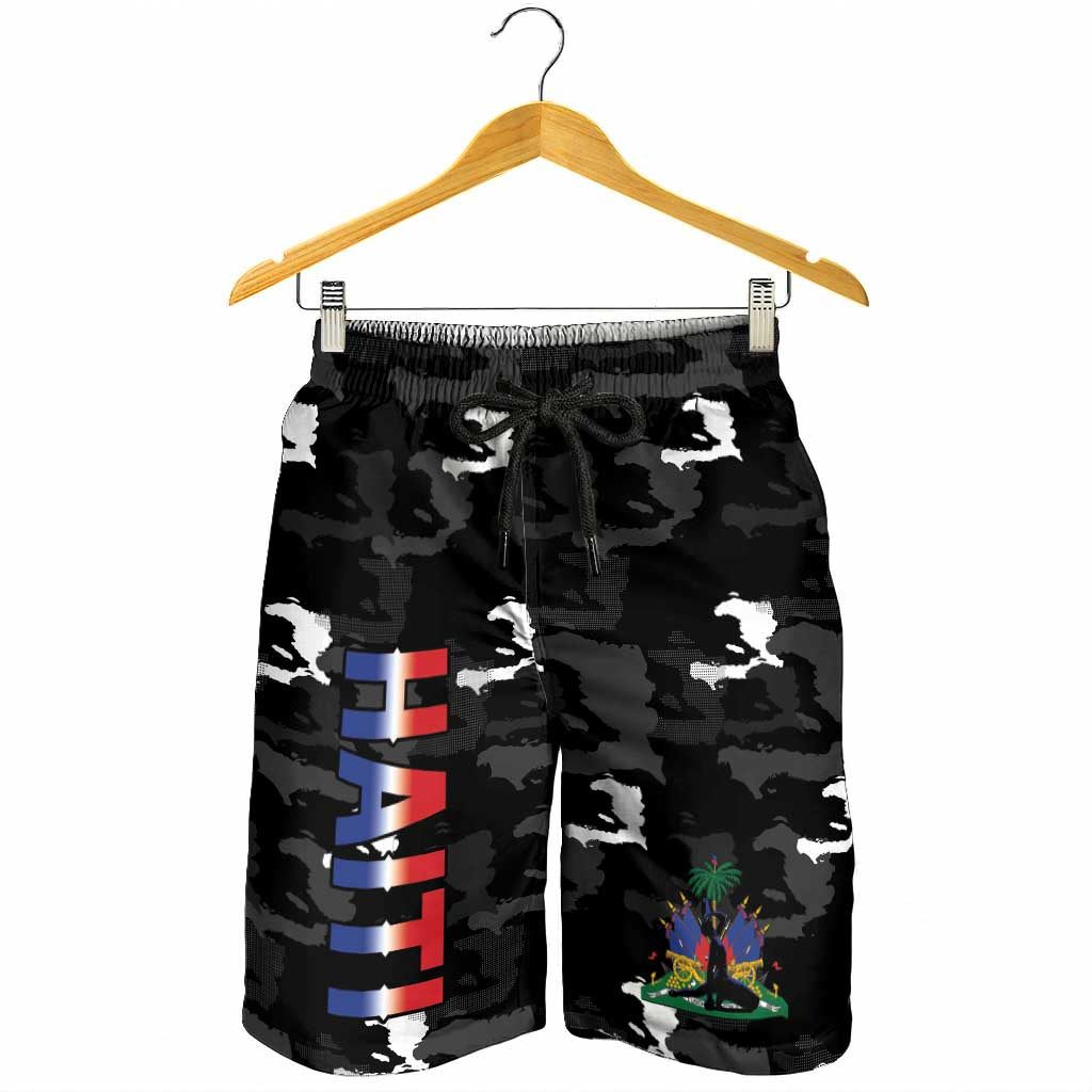Haiti Map Camouflage Shorts for Men Unique Style - Wonder Print Shop