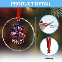 Haiti Soccer 2026 Crystal Glass Ornament Haitian World Football Fan Ayiti Lover
