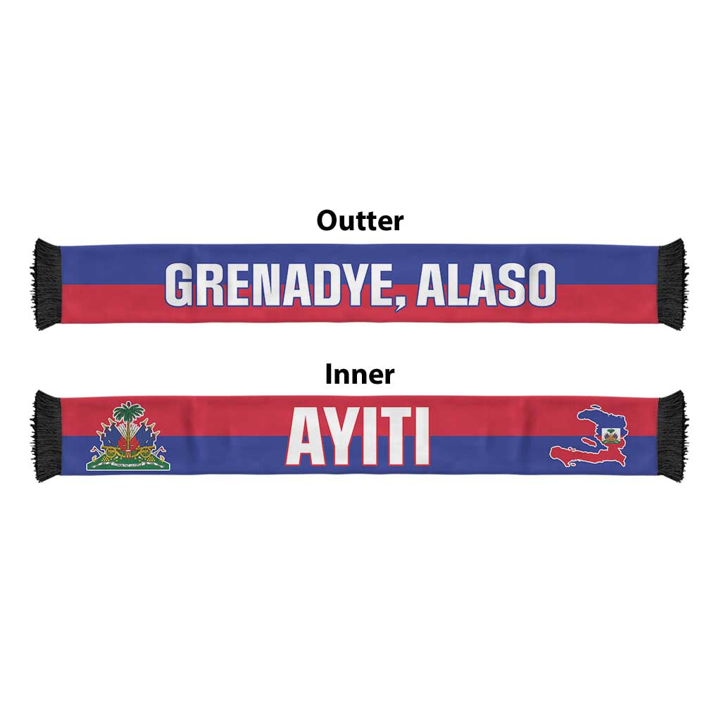 Haiti World Football 2026 Soccer Scarf National Pride Never Stops
