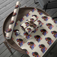 Haitian Girl Wrapping Paper Roll Melanin Black Girls Haiti Flag Proud Haitienne