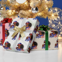 Haitian Girl Wrapping Paper Roll Melanin Black Girls Haiti Flag Proud Haitienne