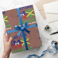 Haitian Jamaican Roots Wrapping Paper Roll Haiti Jamaica Combo Puzzle - Wonder Print Shop