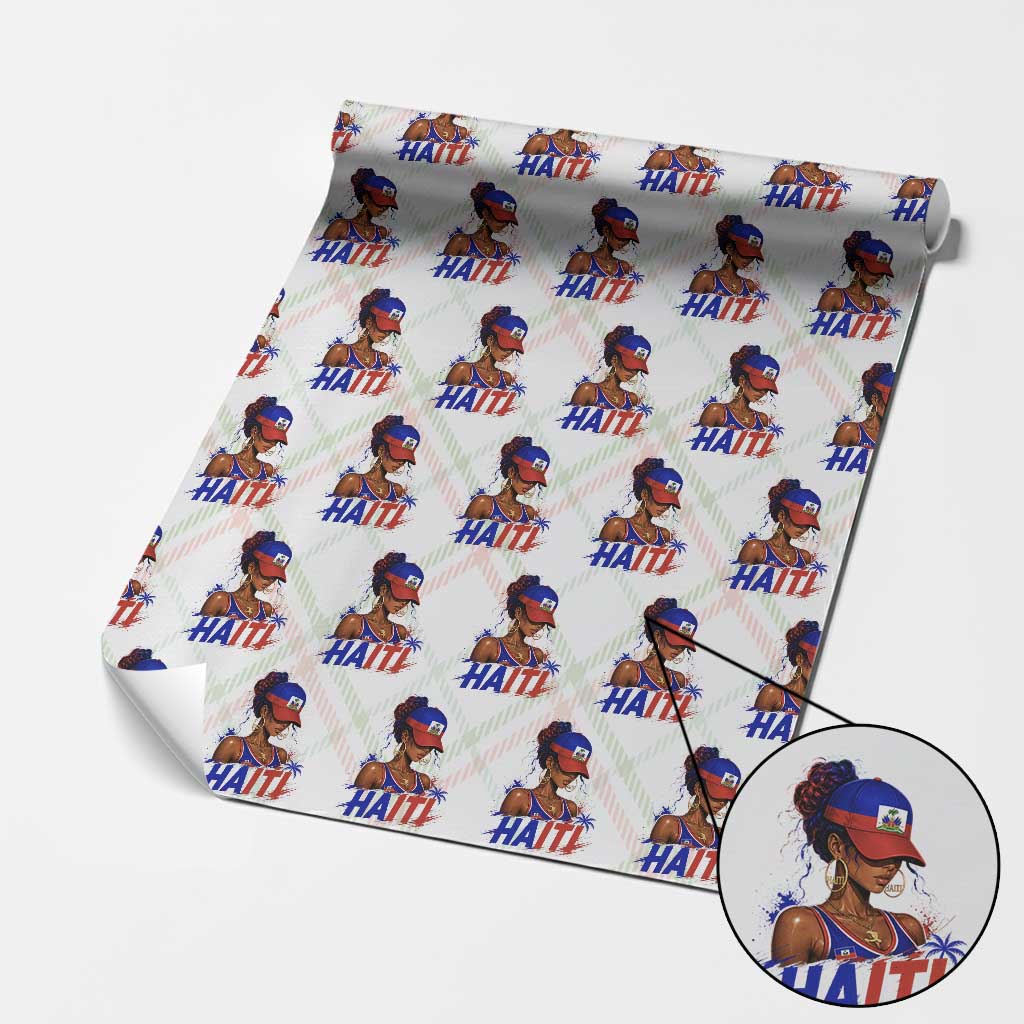 Haitian Princess Wrapping Paper Roll Haiti Flag Haitienne Melanin Black Girls