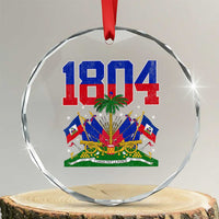 Haitian Revolution 1804 Crystal Glass Ornament Haiti Flag Independence Day Haitian Graphic